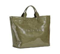 Sac à main imprimé pour femme - Papier - Grand sac à main élégant en PVC avec impression de lettres - Sac à main écologique léger - Accessoire de tenue décontractée pour le quotidien, vert, Voir