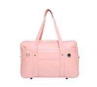 Sac à Main Japonais Sac à bandoulière JK en Cuir PU 14, 5 Pouces fourre-Tout Y2K pour Filles Sacoche Lolita pour Filles (Rose)