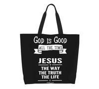 Sac A Main Jésus Femme Tote Bag Élégante Sacs À Bandoulière Pliable Sacs Fourre-Tout Pour Université Voyage Travail