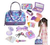 Sac à Main Jouet pour Fille avec Accessoires | Jeu de Rôle Princesse et Prétendue | Jeu Sensoriel Interactif pour Fête Voyage École Maison Anniversaire | Enfant 3 4 5 6 Ans