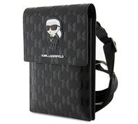 Sac à main Karl Lagerfeld KLWBSAKHPKK noir/noir Saffiano Monogram Ikonik