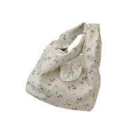 Sac à main léger à motif floral - Sac à main pratique - Sac de soirée tendance pour un transport quotidien - Sac de courses pratique à motif floral, beige, One Size