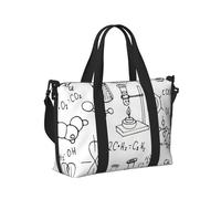 Sac à main léger et pliable avec imprimé chimie pour w nd, vacances, avion