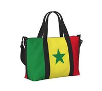 Sac à main léger et pliable avec imprimé drapeau du Sénégal pour week-end, vacances, avion