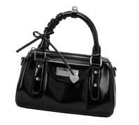 Sac à main léger sous les bras en cuir synthétique conçu pour les femmes modernes qui aiment les styles distinctifs, Noir , One Size