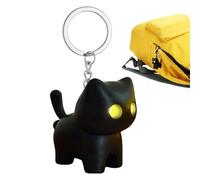 Sac à Main Light | Mignon Réglable Silicone Anti-Dérapant Porte-clés avec Chat Noir, L: Equipé d'un Coighting | Lumière de Portefeuille LED | Pour Les Étudiants, Famille, Freu