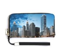 Sac à main long à imprimé réfléchissant Chicago de grande capacité, design interne multi-compartiments - répond à vos différents besoins de voyage