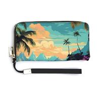 Sac à main long imprimé Hello Hawaï de grande capacité, design interne multi-compartiments - Répond à vos différents besoins de voyage