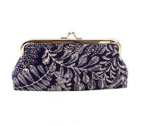 Sac à main long sac à main pochette sac à lèvres sac élégant sac à bandoulière sac de rangement sac à main baiser fermoir serrure sac à main, noir foncé, Simple et facile