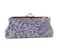 Sac à main long sac à main pochette sac à lèvres sac élégant sac à bandoulière sac de rangement sac à main baiser fermoir serrure sac à main, bleu clair, Simple et facile