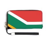 Sac à main long tendance de grande capacité imprimé drapeau de l'Afrique du Sud - Design interne multi-compartiments - Répond à vos différents besoins de voyage