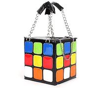 Sac à main magique en forme de cube pour femme, coloré, 15 x 15 x 15 cm