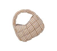 Sac à main matelassé en nylon léger et tendance avec fermeture éclair sur le dessus pour un usage quotidien, kaki, One Size