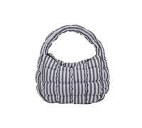 Sac à main matelassé en nylon léger et tendance avec fermeture éclair sur le dessus pour un usage quotidien, Noir , One Size