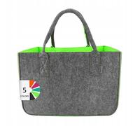 Sac À Main Maxi En Feutre Pour : Shopping Wood Large