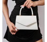 Sac à main miroir de couleur unie , élégant sac d'affaires pour dames, convient aux filles de fête, étudiantes, mariées. Peut être assorti avec des robes de fête, robes de mariée, robes de soirée, jup