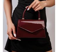 Sac à main miroir de couleur unie , élégant sac d'affaires pour dames, convient aux filles de fête, étudiantes, mariées. Peut être assorti avec des robes de fête, robes de mariée, robes de soirée, jup