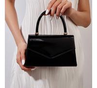 Sac à main miroir de couleur unie , élégant sac d'affaires pour dames, convient aux filles de fête, étudiantes, mariées. Peut être assorti avec des robes de fête, robes de mariée, robes de soirée, jup