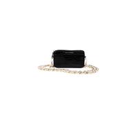 Sac à Main Modèle Nano au Motif Croco avec Chaine Bandoulière Amovible Noir