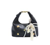 Sac à main moderne French Aesthetic pour femme en PU Shoulder et Crossbody Bag Armpit Bags for Effortless Styles and Fashion Practical PU Leather Bag, noir