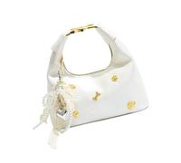 Sac à main moderne French Aesthetic pour femme en PU Shoulder et Crossbody Bag Armpit Bags for Effortless Styles and Fashion Practical PU Leather Bag, blanc