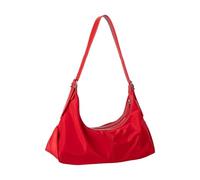Sac à main moderne sous les bras en tissu léger facile d'accès organisation spacieuse sac à bandoulière intérieur pour femme style coréen, Rouge, One Size