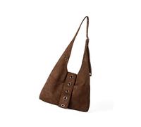 Sac à main moderne style coréen, sac à bandoulière spacieux en daim avec imprimé animal, sac à main fonctionnel sous les bras pour femmes, sac à bandoulière, café, One Size