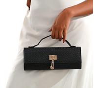 Sac à main motif crocodile brillant, nouveau sac de soirée de luxe pour femme, sac de soirée élégant et long avec pendentif en métal, convient pour s'assortir à des robes glamour, idéal pour les fêtes