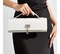 Sac à main motif crocodile brillant, nouveau sac de soirée de luxe pour femme, sac de soirée élégant et long avec pendentif en métal, convient pour s'assortir à des robes glamour, idéal pour les fêtes