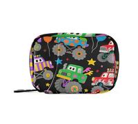Sac à main noir mignon dessin animé avec compartiments amovibles Organisateur de pilules quotidien portable pour sac à main