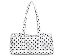 Sac à main Oxford à pois pour femme avec fermeture éclair - Grande capacité - Léger - Pour voyage, shopping, travail, rendez-vous galant, usage quotidien