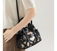 Sac à main perforé renforcé poche de sécurité intérieure différente option de transport PU sac à bandoulière intérieur spacieux sac à bandoulière tendance avec poche intérieure, beige, One Size