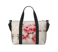 Sac à main polyvalent à imprimé fleurs de cerisier aquarelle, drapeau italien, sac de voyage à bandoulière pour tous vos besoins