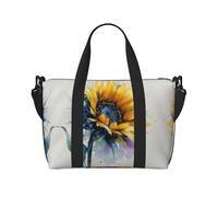 Sac à main polyvalent à imprimé tournesol aquarelle avec drapeau italien pour tous vos besoins