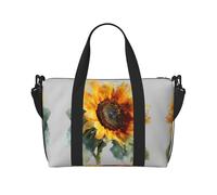 Sac à main polyvalent à imprimé tournesol aquarelle avec drapeau italien pour tous vos besoins