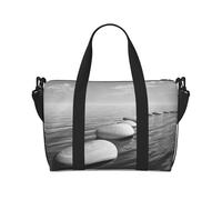 Sac à main polyvalent avec impression de pierres zen grises et drapeau italien pour tous vos besoins