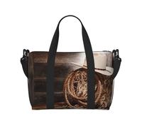 Sac à main polyvalent avec imprimé chapeau de rodéo de l'Ouest américain, imprimé drapeau italien, sac de voyage à bandoulière pour tous vos besoins