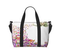 Sac à main polyvalent avec imprimé de papillons et de fleurs - Imprimé drapeau italien - Sac de voyage à bandoulière pour tous vos besoins