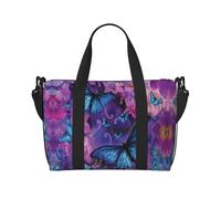 Sac à main polyvalent avec imprimé drapeau de l'Italie et fleurs et papillons pour tous vos besoins