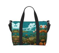 Sac à main polyvalent avec imprimé drapeau de l'Italie et fleurs printanières pour tous vos besoins