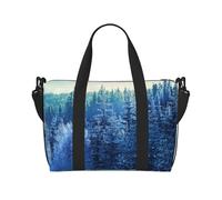 Sac à main polyvalent avec imprimé drapeau de l'Italie et montagne d'hiver, sac de voyage à bandoulière pour tous vos besoins