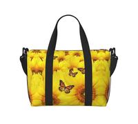 Sac à main polyvalent avec imprimé drapeau italien et fleurs jaunes et papillons pour tous vos besoins