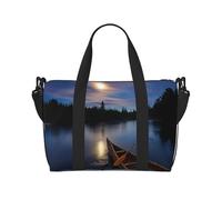 Sac à main polyvalent avec imprimé fleuve au clair de lune et drapeau de l'Italie pour tous vos besoins