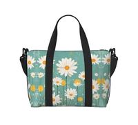 Sac à main polyvalent avec imprimé marguerites rétro et drapeau de l'Italie pour tous vos besoins