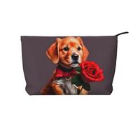 Sac à main portable à fermeture éclair pour femme, convient pour le voyage et le rangement quotidien des cosmétiques, sac à cosmétiques en velours côtelé style gentleman, noir, taille unique,