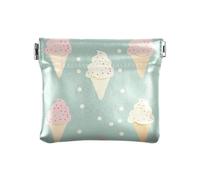 Sac à main portable en cuir synthétique pour femme et fille Motif crème glacée verte, crème glacée verte, decoration