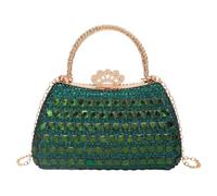 Sac à main Portable en diamant, pochette en cristal, serrure à couronne | Sac de soirée en strass, pochette scintillante à paillettes, pour bal de promo, mariage, Banquet, poignée supérieure,