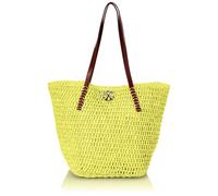 Sac à main porté épaule - Christian Lacroix - Tressé - Jaune - Grande capacité - Référence twc34812