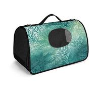 Sac à main pour animal de compagnie, sac de transport tendance en algues vertes et bleues, sac de transport pour petit animal de compagnie, sac à main de voyage pour chat et petit chien