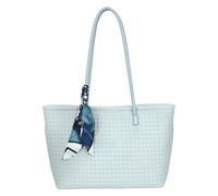 Gallantry, sac à main pour femme avec motif tressé et écharpe, bleu